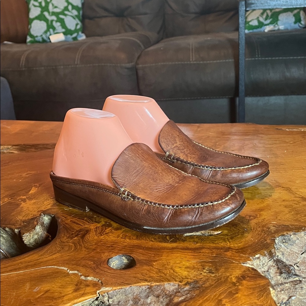 Cole Haan Country Brown Leather Slip-On Loafers Genuine Handsewn size 8.5